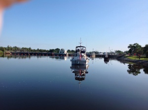 Our view of boats entering the lock.