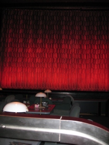 The original Art Deco screen curtain with cool light show.
